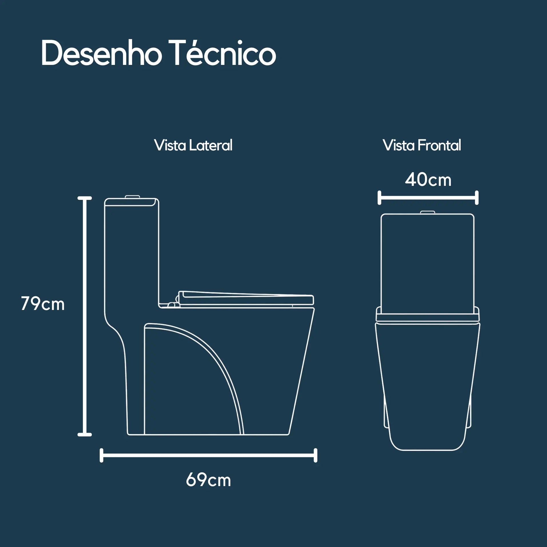 Vaso Sanitário Monobloco Bréscia