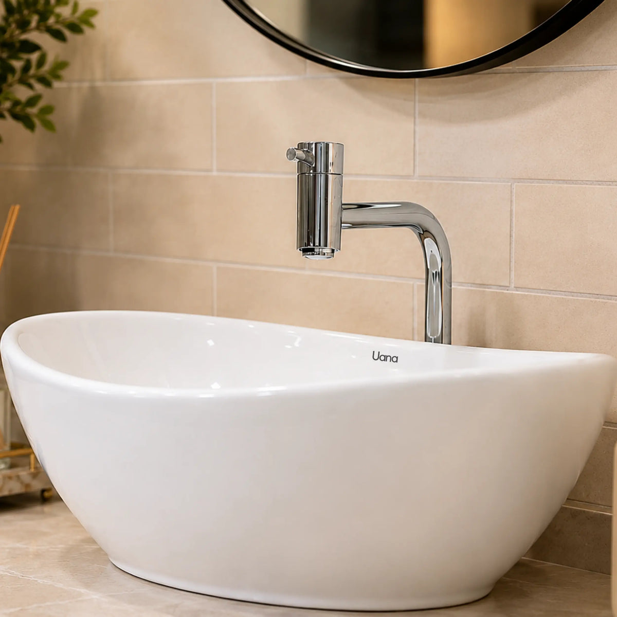 Cuba Oval Verona + Torneira Bancada Inox